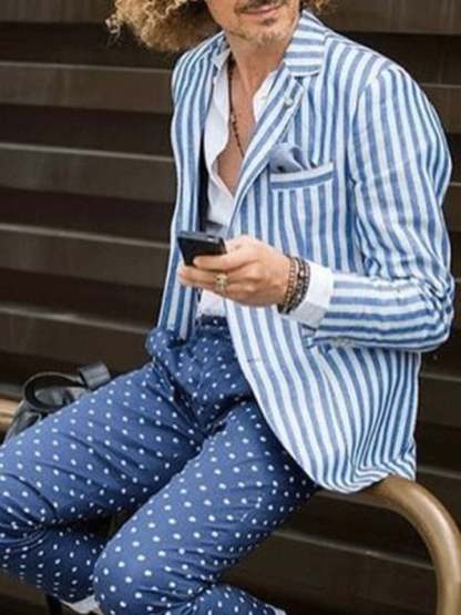 Men's Casual Stylish Printed Suit