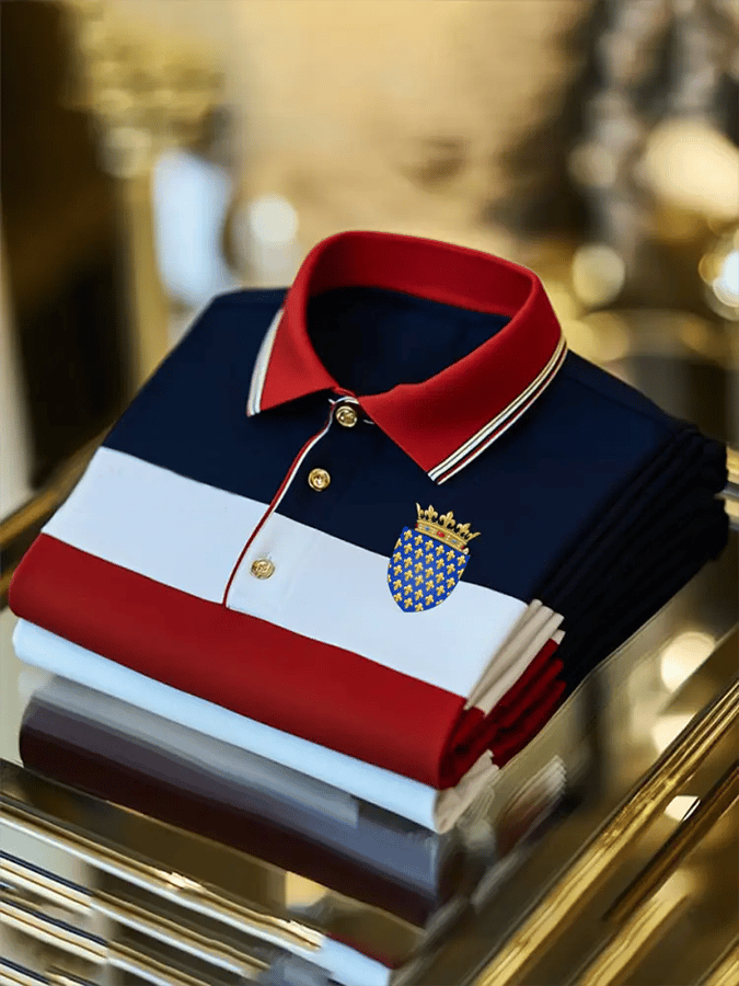 Men's Business Casual Short Sleeve Polo Shirt