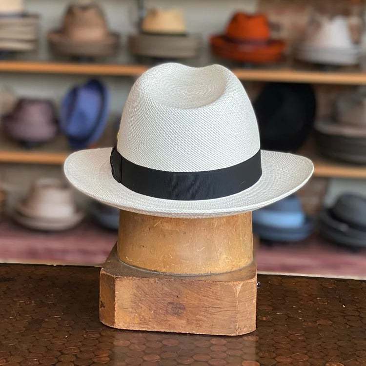 Can be rolls up for packing -Handmade Panama HatAlbenga