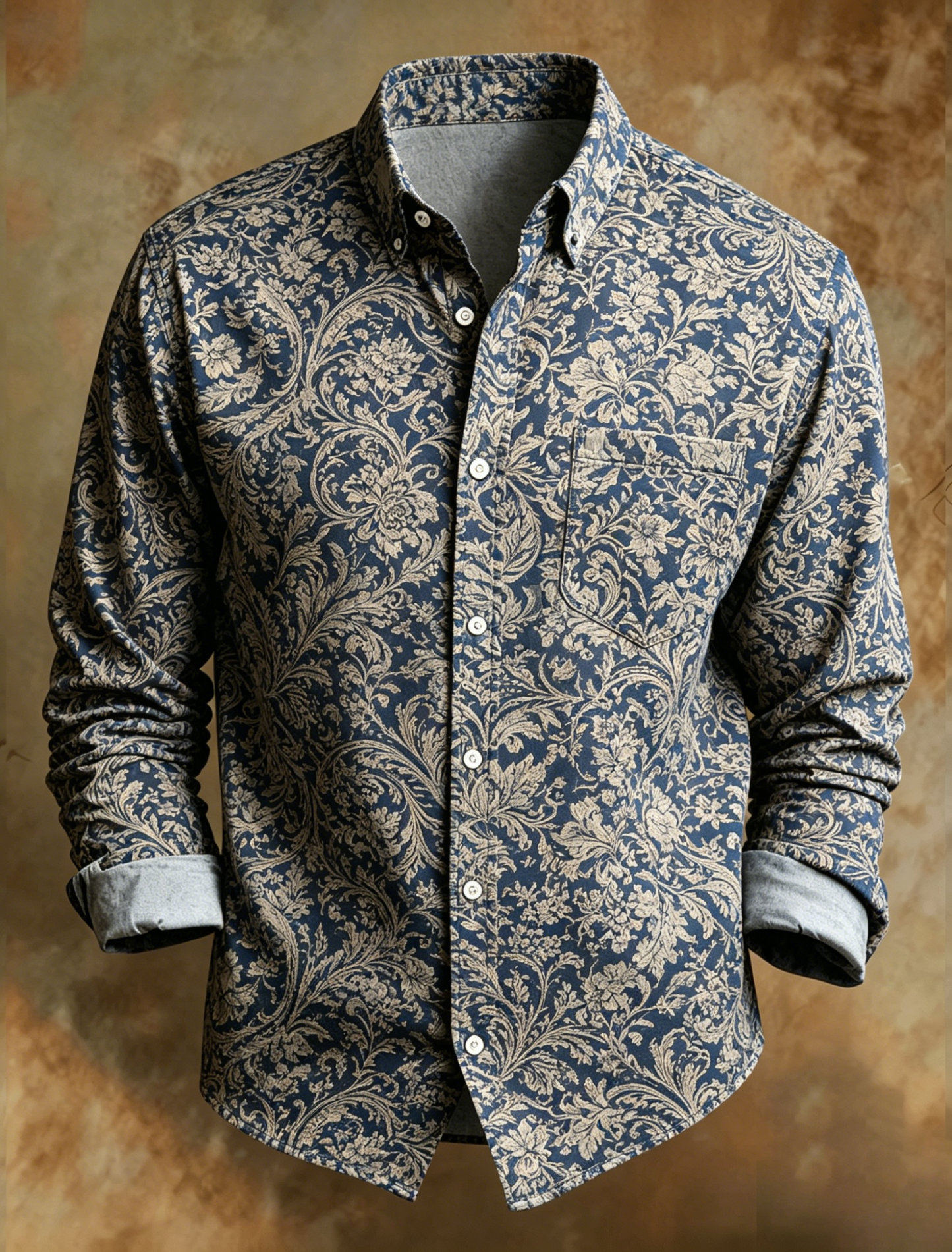 Long Sleeve Floral Button Down Shirt