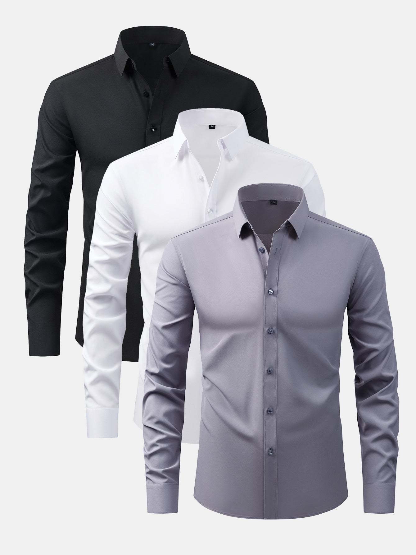 Long Sleeve Button Up Dress Shirt