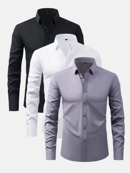 Long Sleeve Button Up Dress Shirt