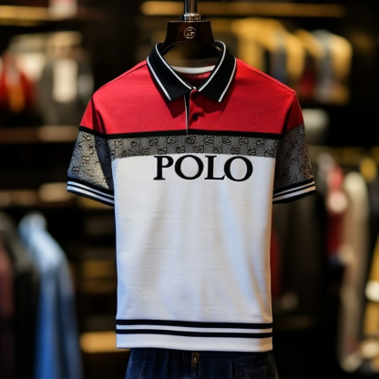 Luxury Business Casual Vacation Short Sleeve POLO Shirt