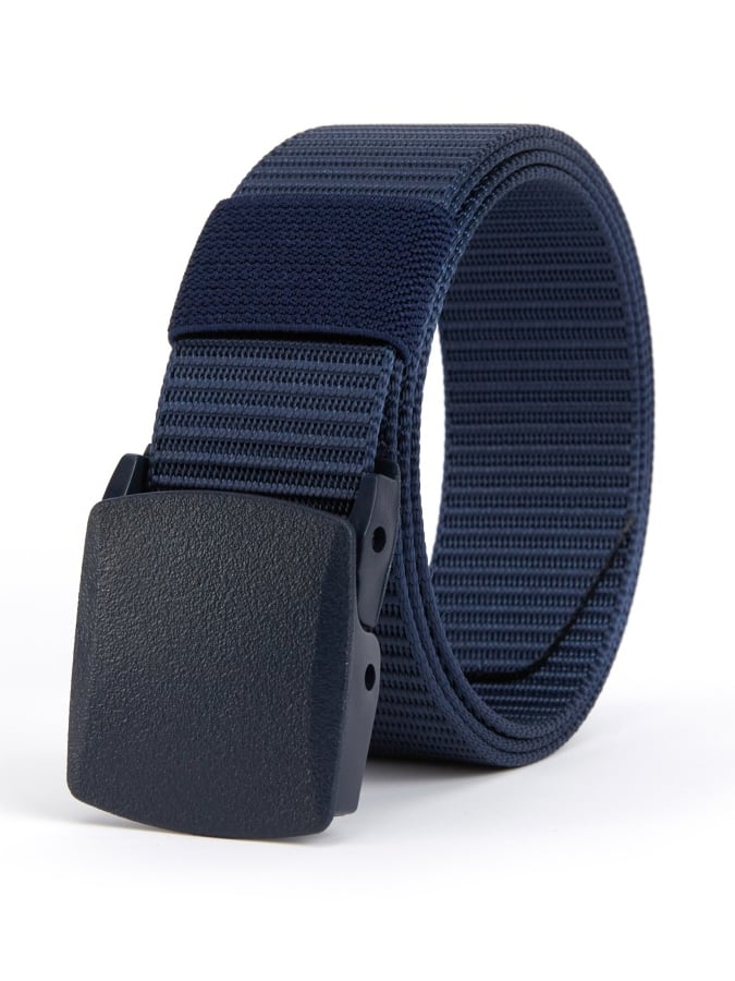 Men's outdoor training automatic buckle nylon canvas braided belt