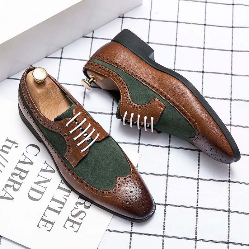 Fashionable British Comfortable Casual Pointed Toe All-Match Leather S