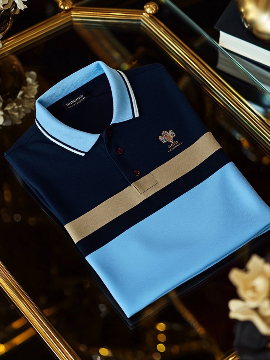 Men's Casual Business Long Sleeve Polo Shirt