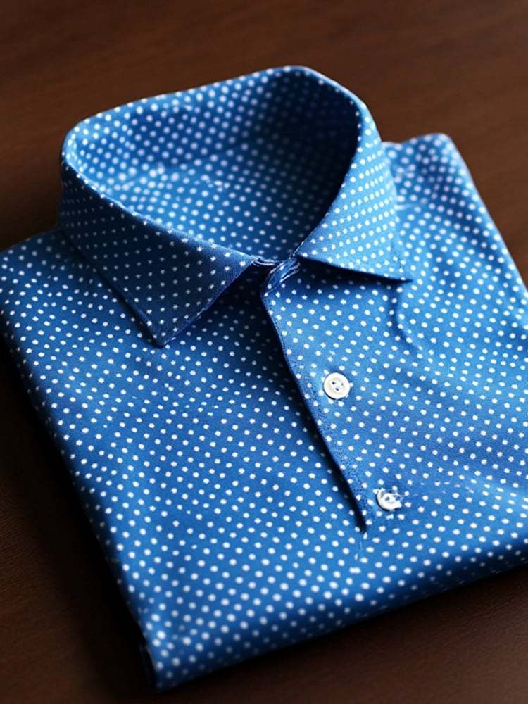 Men's Business Casual Button Short Sleeve Polo Shirt