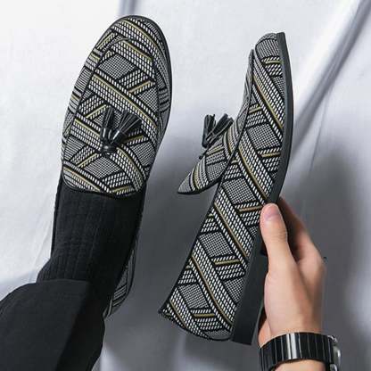 Men'S Fashion All-Match Ethnic Style Casual Leather Shoes