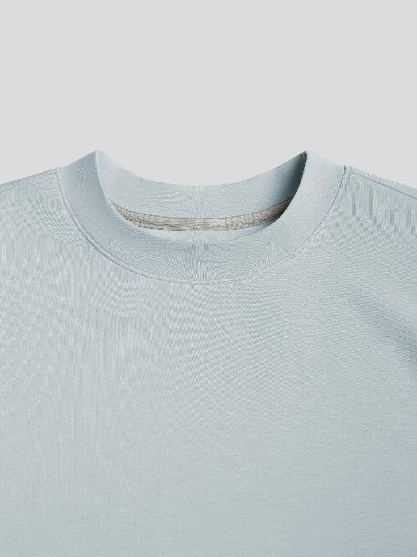 Modal Blend Elbow Patch Long Sleeve Tee:Slim Fit