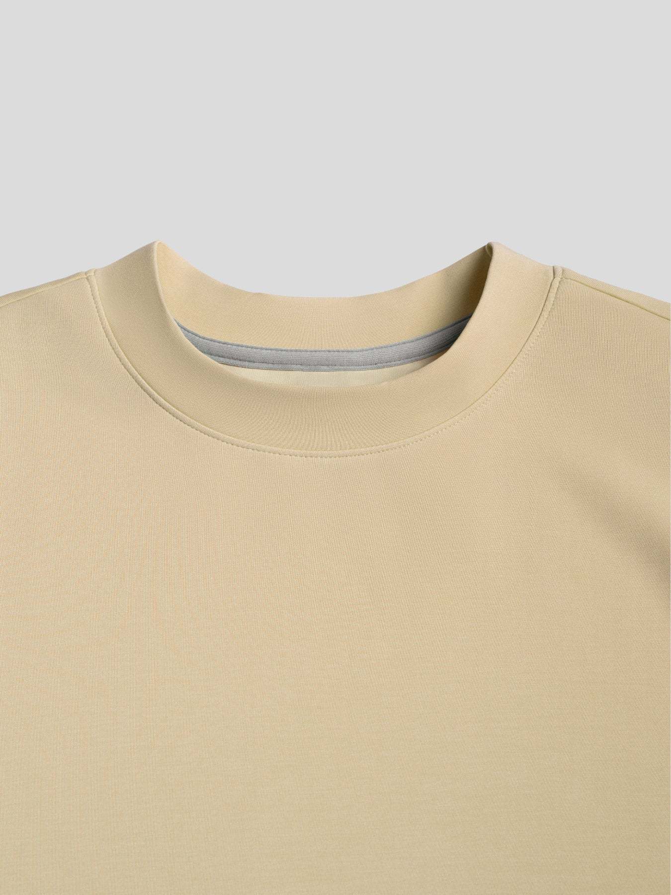 Modal Blend Elbow Patch Long Sleeve Tee:Slim Fit