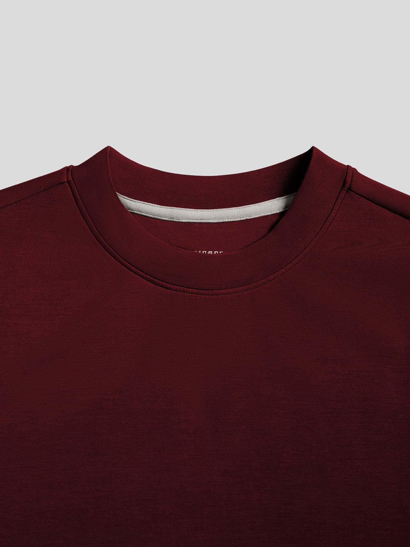 Modal Blend Elbow Patch Long Sleeve Tee:Slim Fit