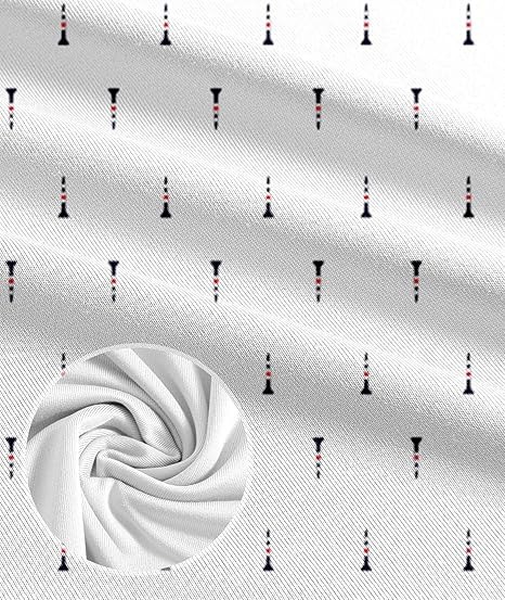 Men's Business Style Print Short Sleeved Polo Shirt