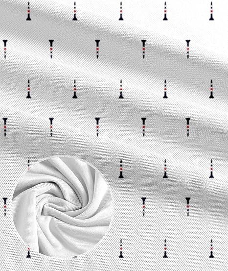 Men's Business Style Print Short Sleeved Polo Shirt