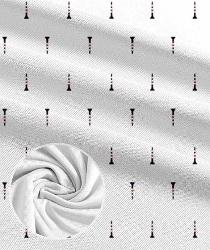 Men's Business Style Print Short Sleeved Polo Shirt