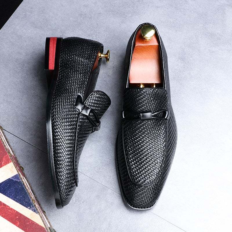 Business Casual British Style Fashion Men'S Leather Shoes