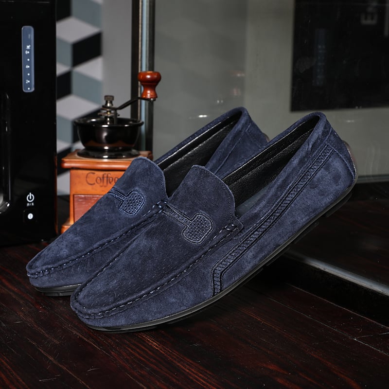 Simple Casual And Soft Pigskin Leather Loafers