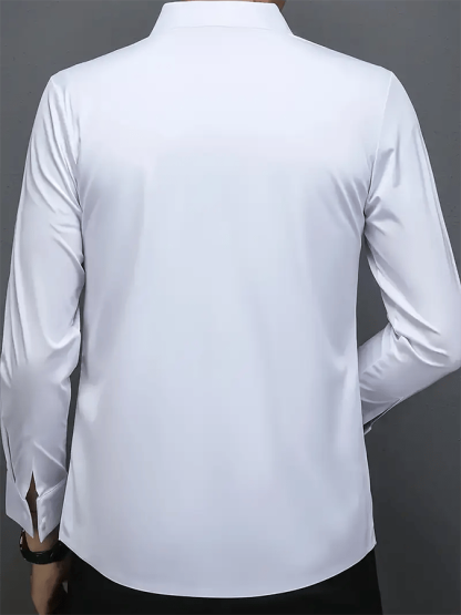 Men's Business Solid Color Casual Shirt