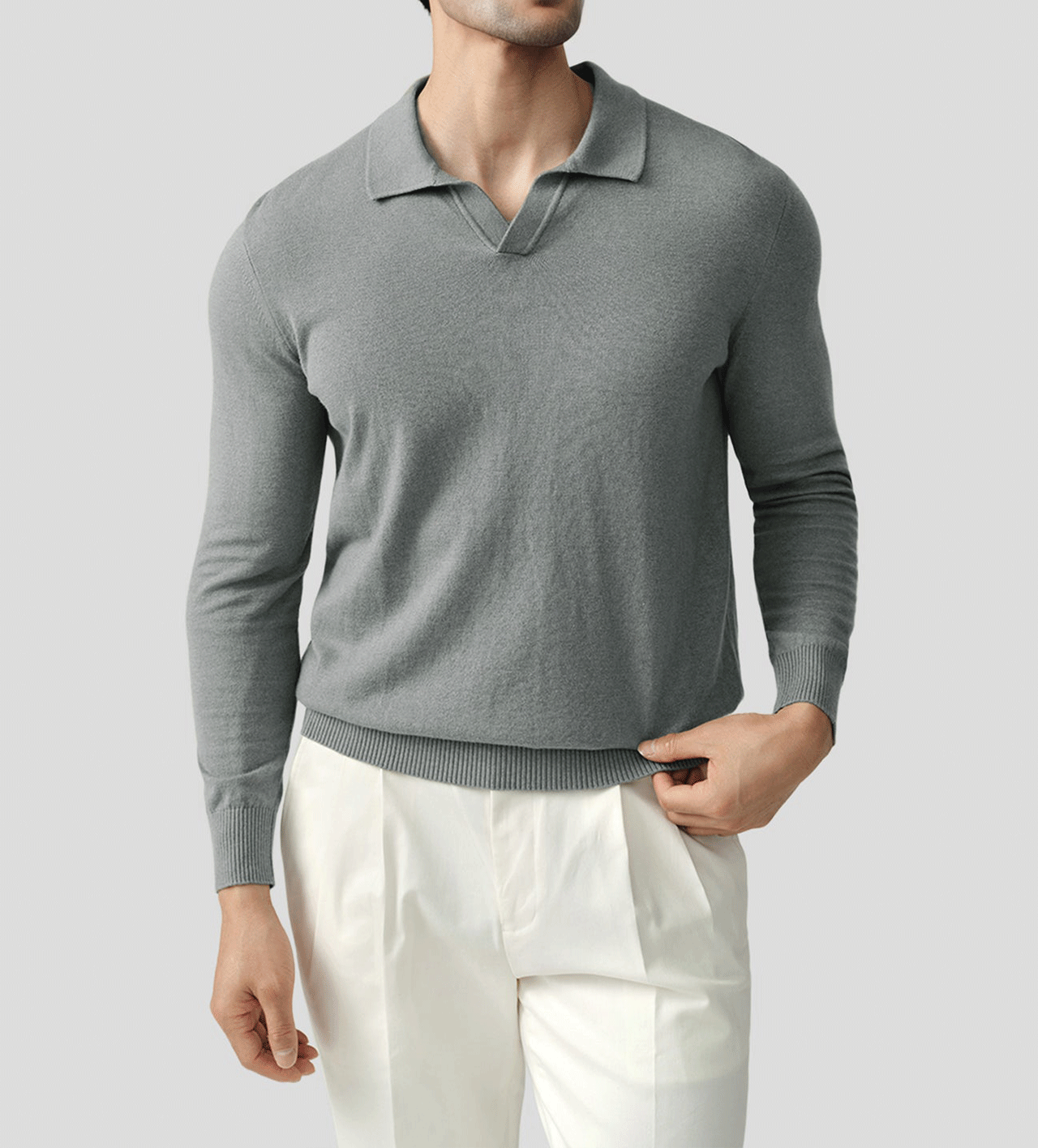 GentleKnit Polo Sweater
