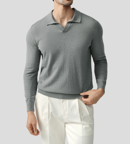 GentleKnit Polo Sweater