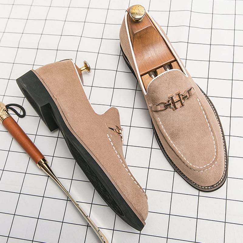 Fashion Trend British Style Business Casual Suede Loafers