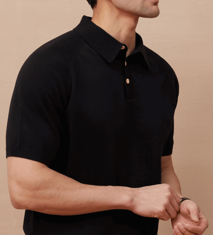 GentleKnit Short Sleeve Knitted Polo