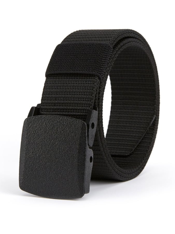 Men's outdoor training automatic buckle nylon canvas braided belt