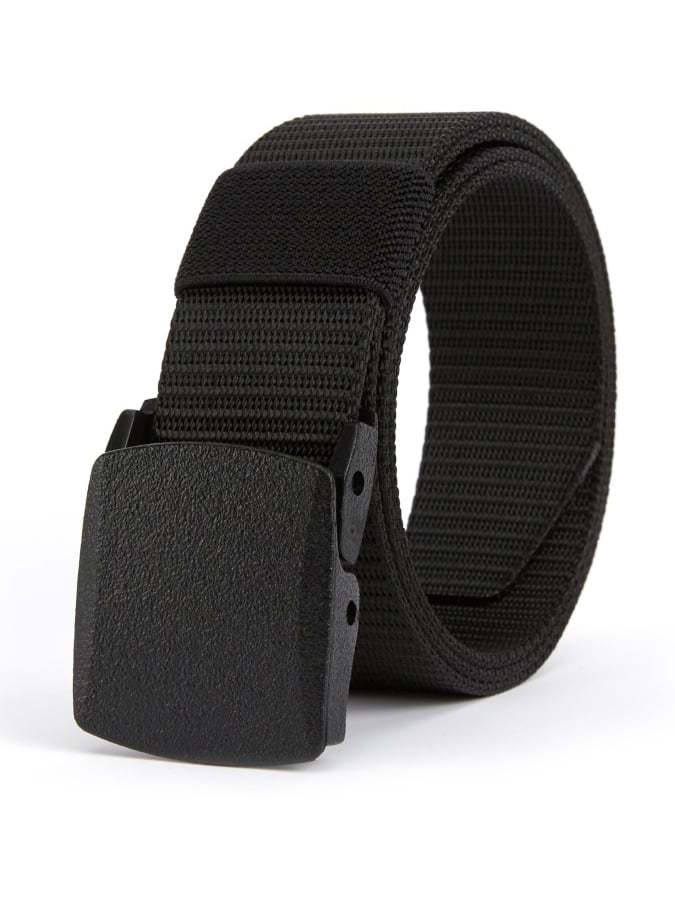 Men's outdoor training automatic buckle nylon canvas braided belt