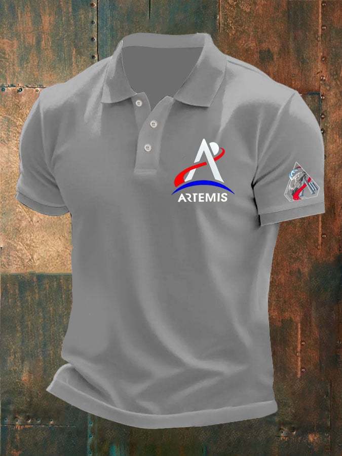 Men's Print Short-Sleeve Polo Shirt