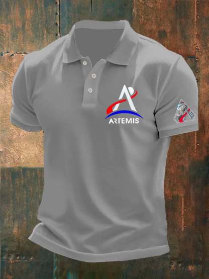 Men's Print Short-Sleeve Polo Shirt