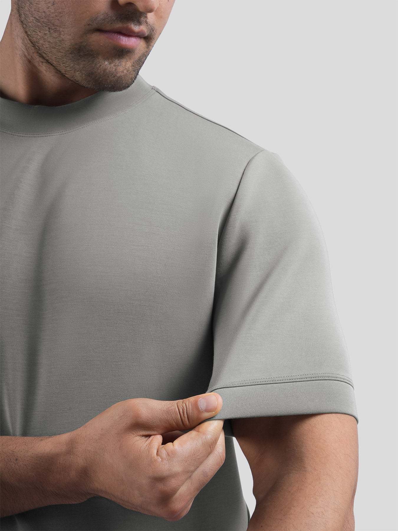 Modal Blend Short Sleeve Tee:Slim Fit