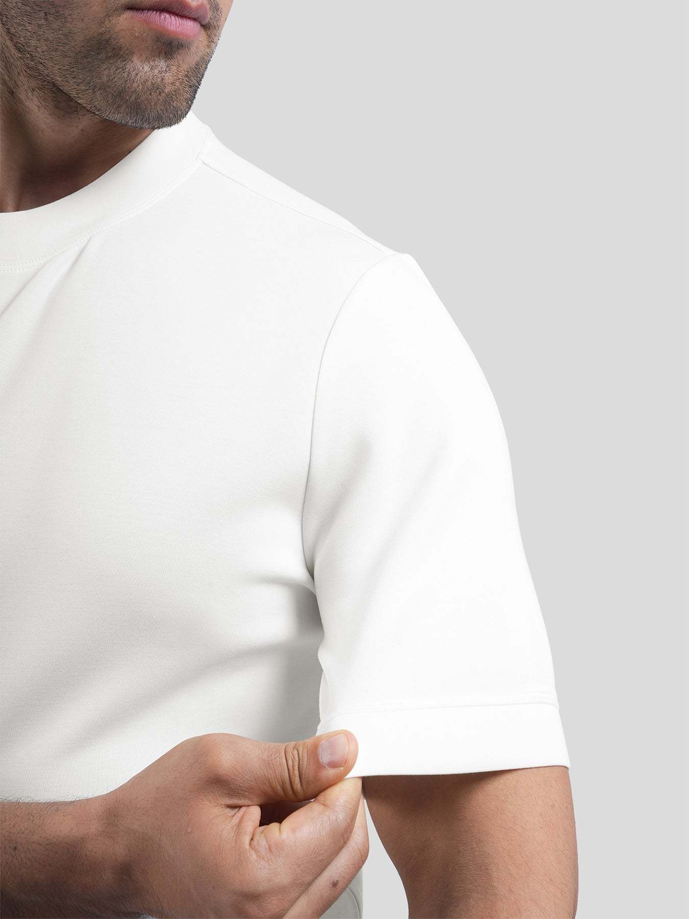 Modal Blend Short Sleeve Tee:Slim Fit