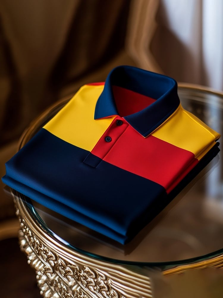 Men's Business ndependence Day Short Sleeve Polo Shirt