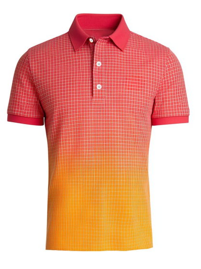 Men's Business Casual Button Short Sleeve Polo Shirt