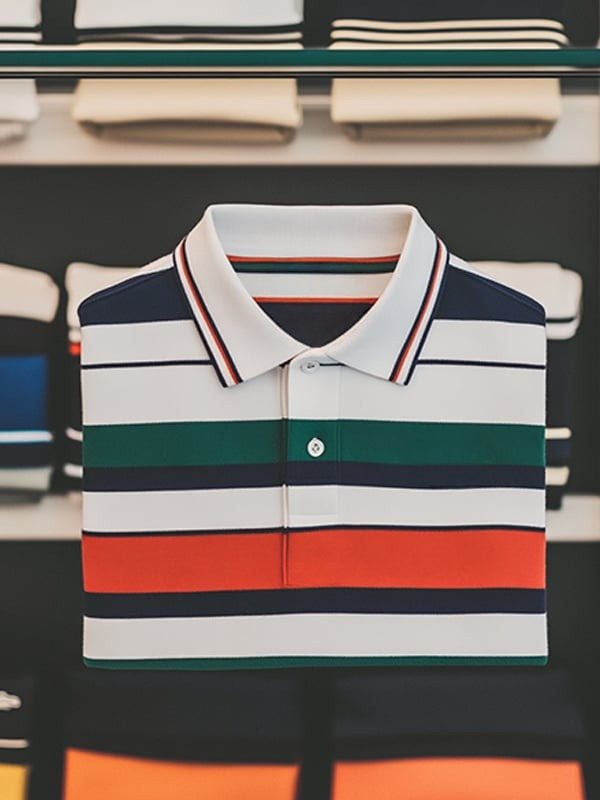 Men's Business Casual Plaid Button Short Sleeve Polo Shirt