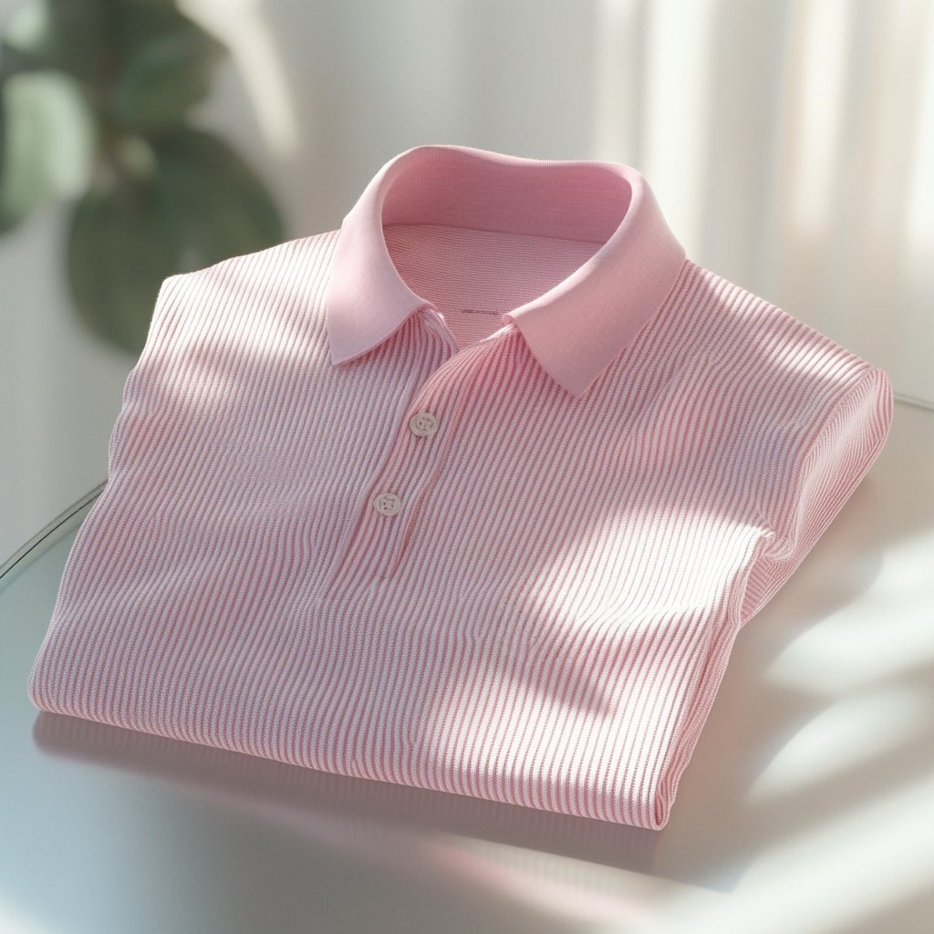 Men's Business Casual   Embroidered Button Short Sleeve Polo Shirt