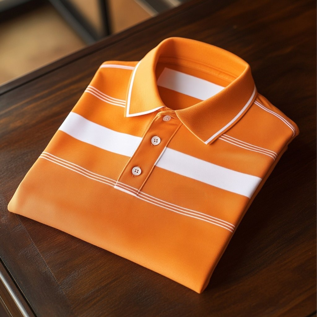 Men's Business Casual Crocodile Embroidered Button Short Sleeve Polo S