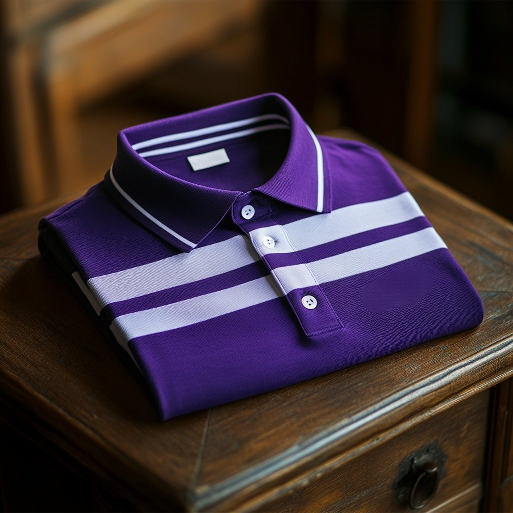 Men's Business Casual   Embroidered Button Short Sleeve Polo Shirt