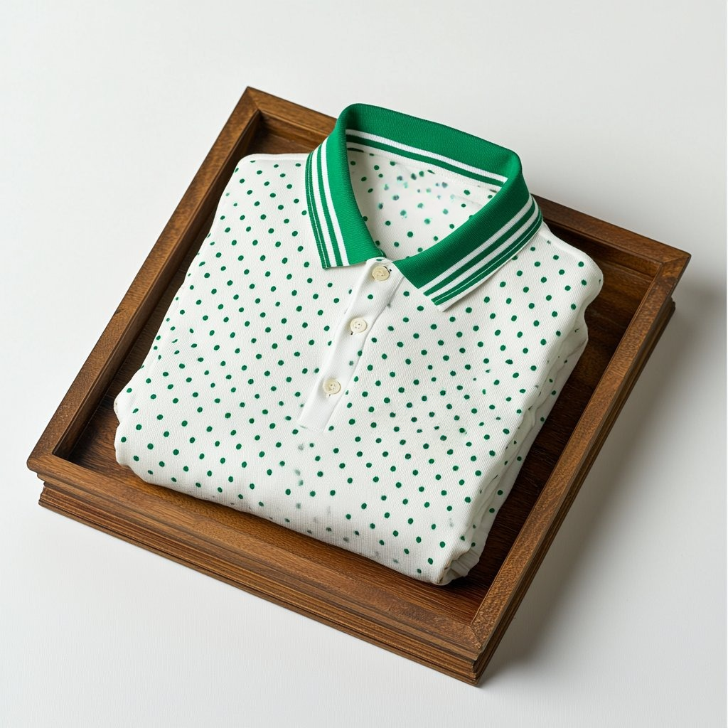 Men's Business Casual   Embroidered Button Short Sleeve Polo Shirt