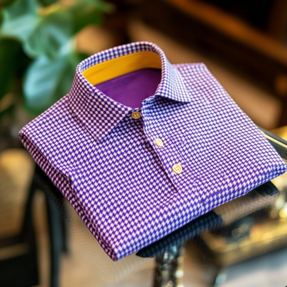 Men's Business Casual Embroidered   Button Short Sleeve Polo Shirt