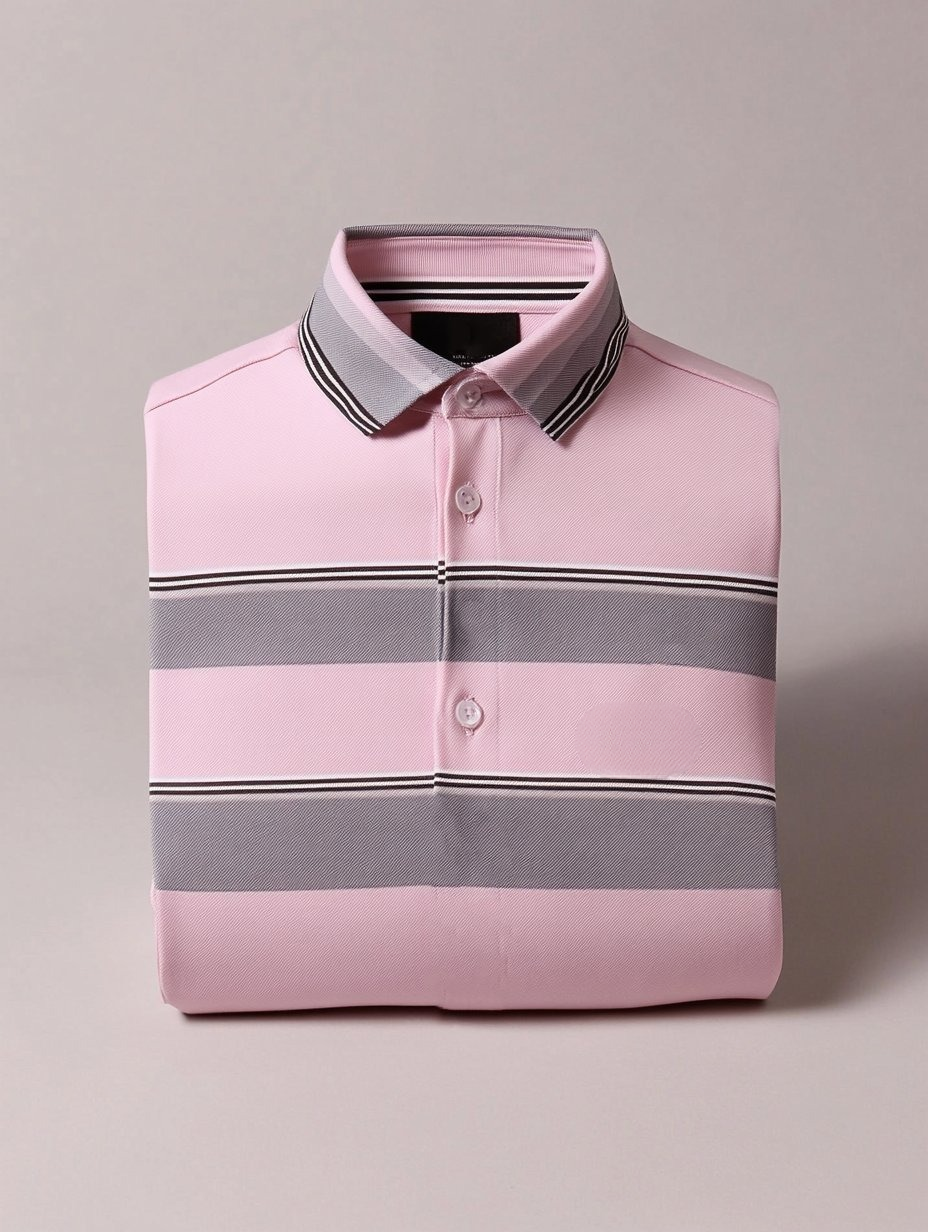 Men's Business Casual Fish Embroidered Button Short Sleeve Polo Shirt