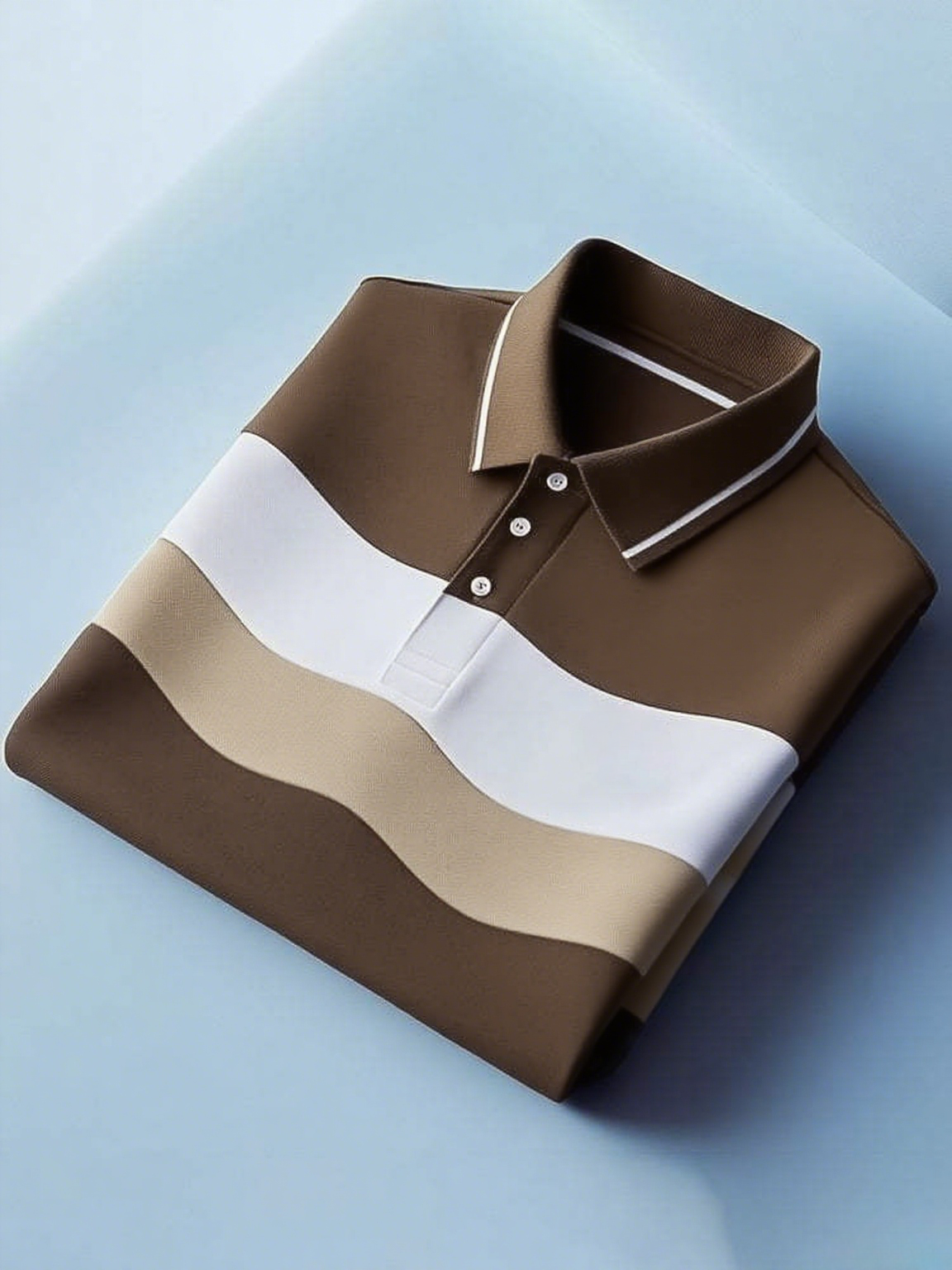 Men's Classic Business Logo Button Short Sleeve Polo Shirt