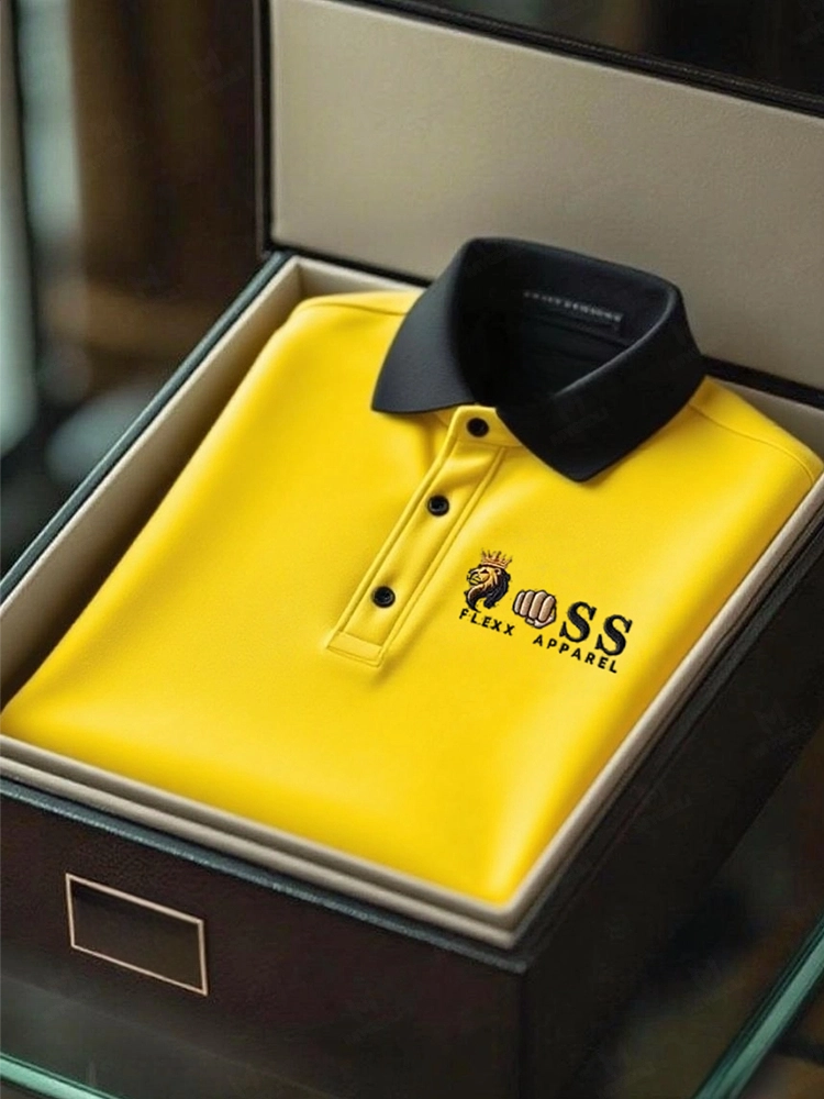 Men's Business Casual Short Sleeve Polo Shirt