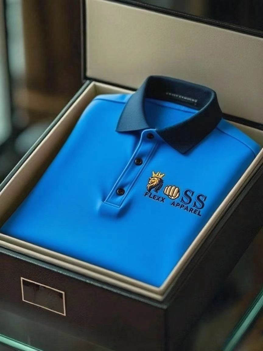 Men's Business Casual Short Sleeve Polo Shirt