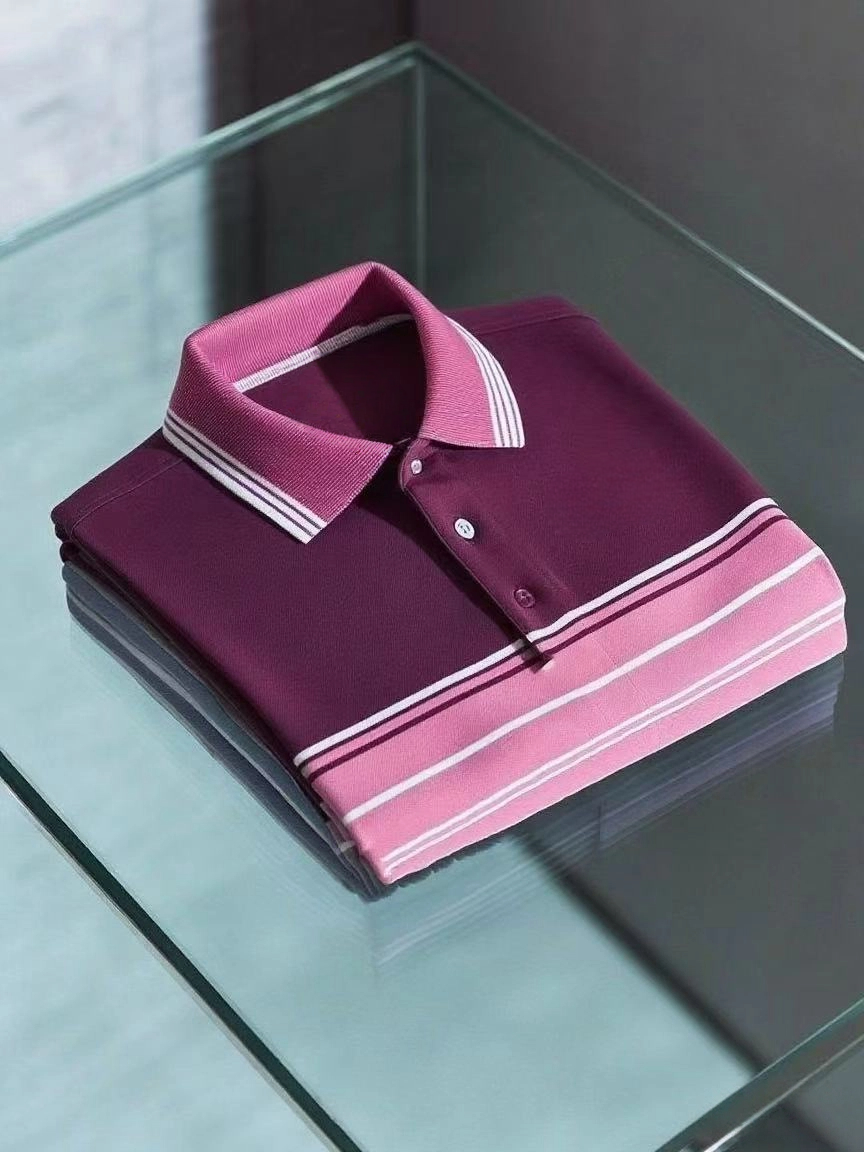 Men's Business Casual Fish Embroidered Button Short Sleeve Polo Shirt