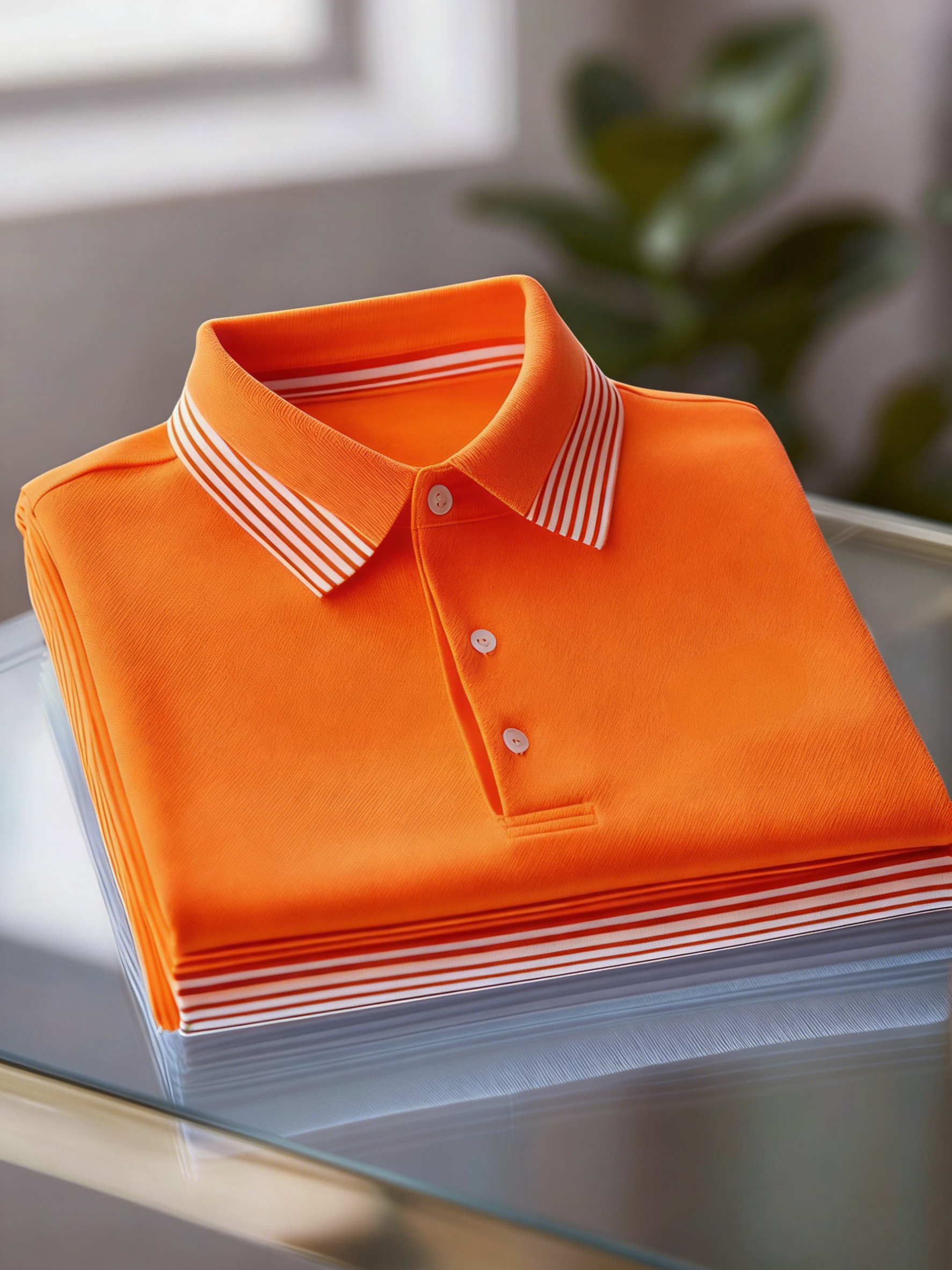 Men's Business Casual Button Short Sleeve Polo Shirt