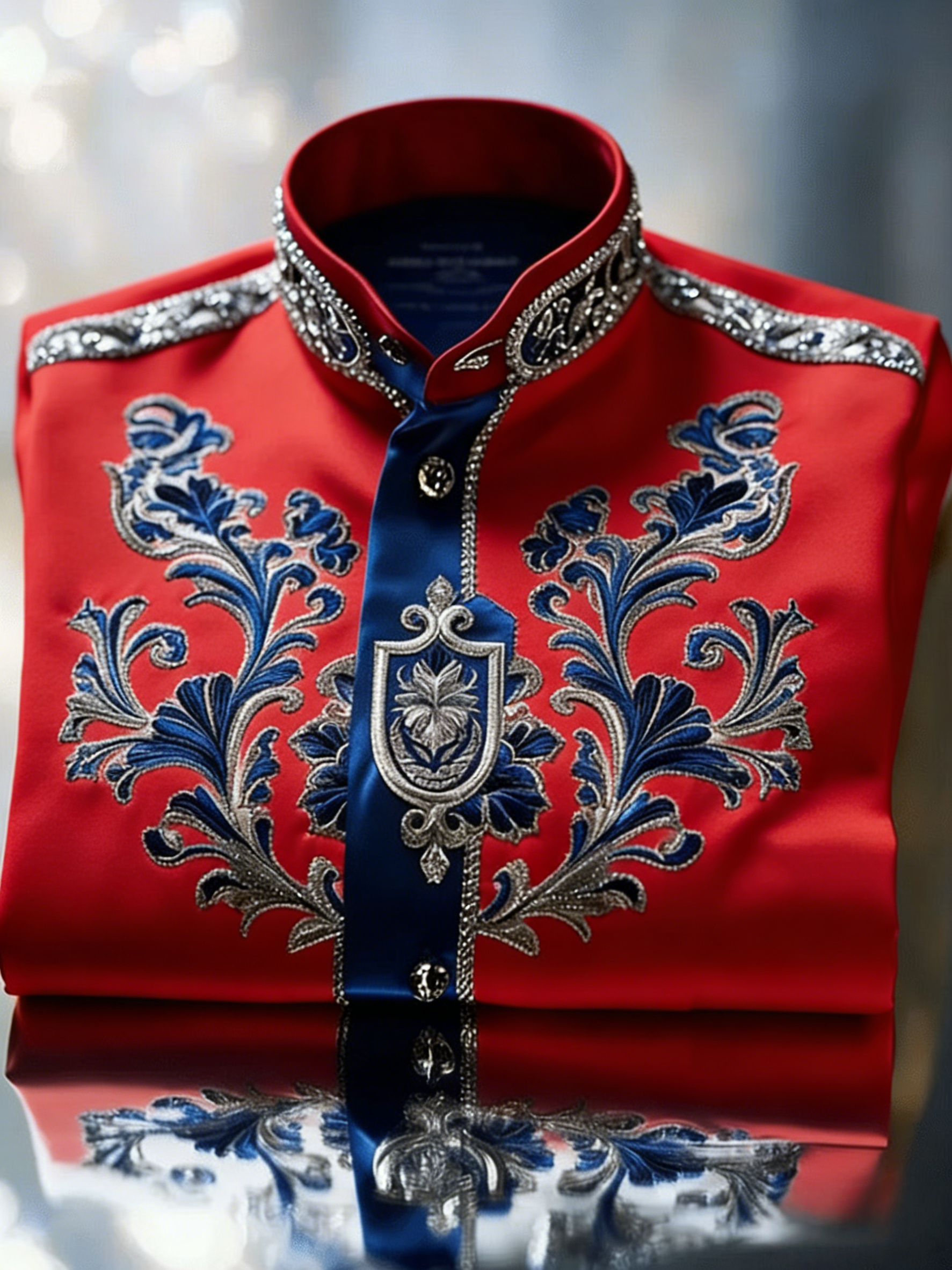 Men's Luxury Gorgeous Print Long Sleeve Shirt