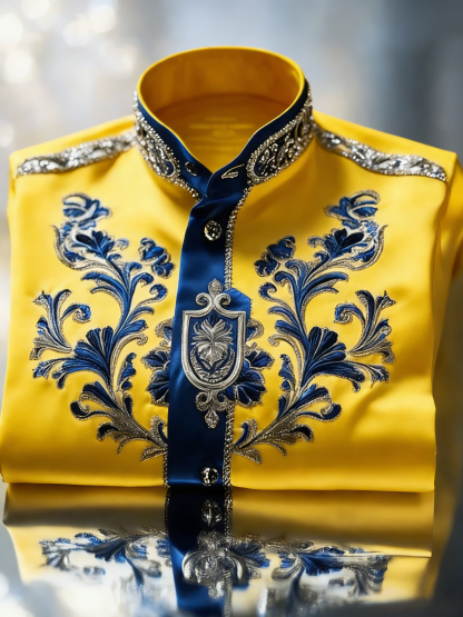 Men's Luxury Gorgeous Print Long Sleeve Shirt