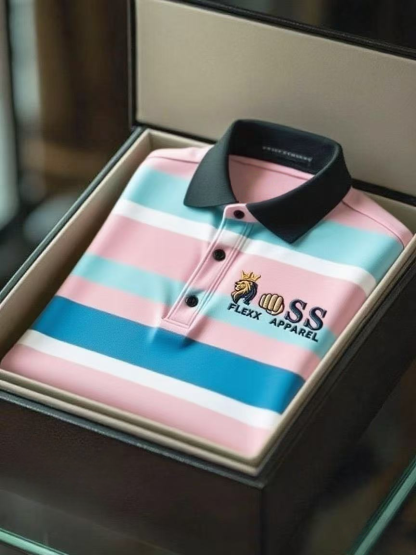 Men's Business Casual Short Sleeve Polo Shirt
