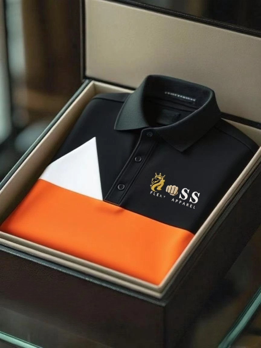 Men's Business Casual Short Sleeve Polo Shirt