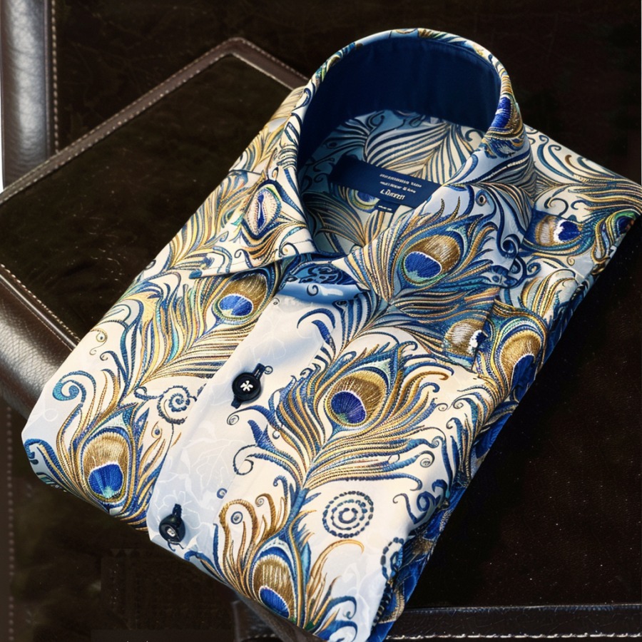 Men's Satin Luxe Long Sleeve Button Down Shirt